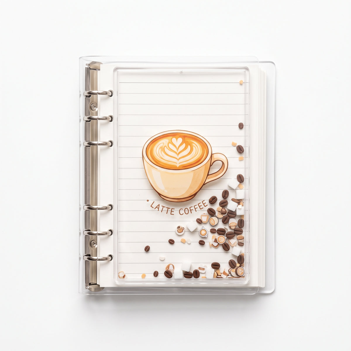Acrylic Shaker Notebook — Food & Cafe