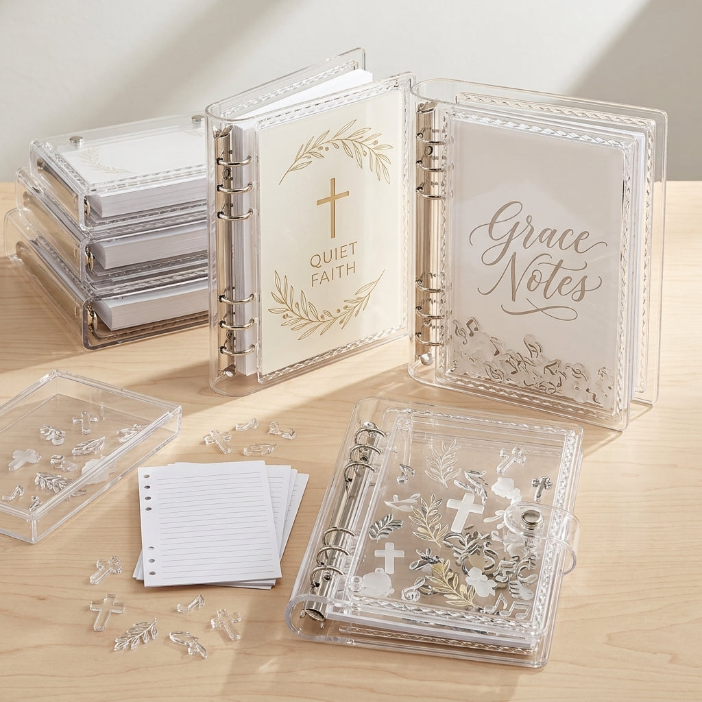 Acrylic Shaker Notebook — Keepsake