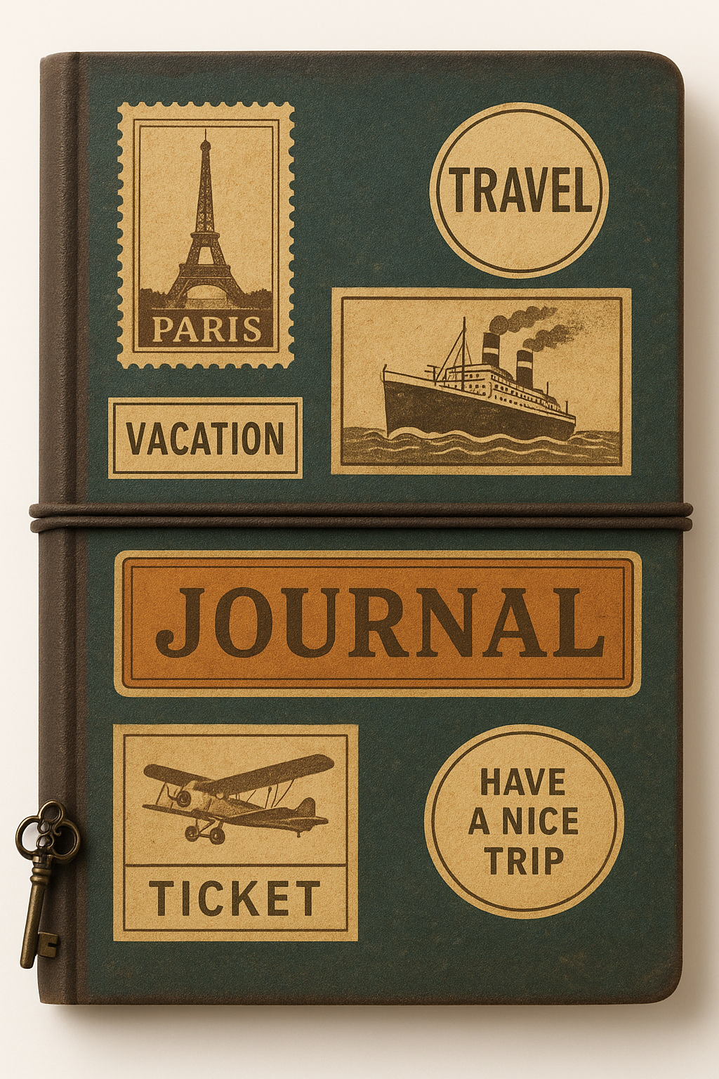 Leather Journal Notebook, MALEDEN Spiral Bound Traveler Notebook for Women Men