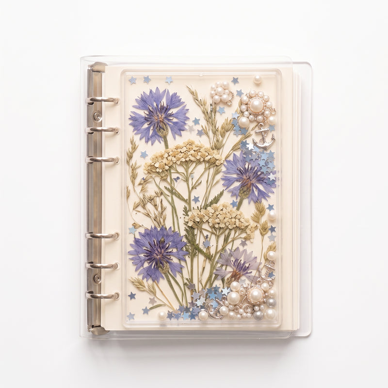 Acrylic Shaker Notebook — Floral